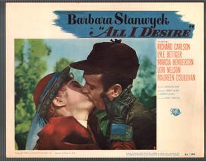 All i Desire-Lobby Card-#2-1953-Barbara Stanwyck-Richard Carlson
