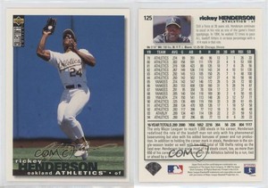 1995 Upper Deck Collector's Choice Gold Signature Rickey Henderson #125 HOF