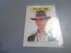 1984 Topps and the Temple of Doom Stickers Indiana Jones Trust me #11 - Picture 1 of 2