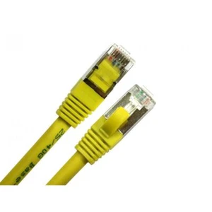 Câble Ethernet RJ45 CAT8 40Gbps Réseau Haute Vitesse LAN SSTP Patch 1m Jaune - Photo 1/1