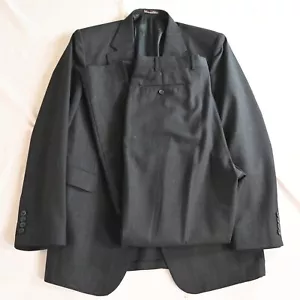 Vtg Stafford 44L 36x34 Blue Glenn Check 100% Wool USA Made Jacket Pants Suit - Picture 1 of 12