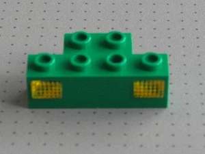 Lego Eléctrico - Porta Pernos Verde 1 x 4 y Prisma Amarillo - (2928 2919) - Imagen 1 de 1