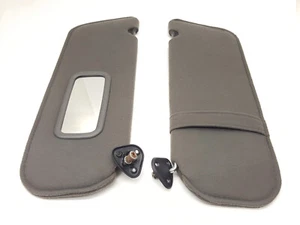 1998 - 2003 Ford Ranger OEM Sun Visor Set (2) Pair w/ Strap Storage - Dark Gray - Picture 1 of 5