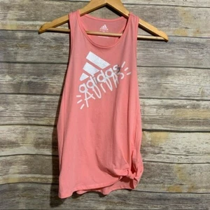 Girls Adidas Tie-side Tank Top - Picture 1 of 5