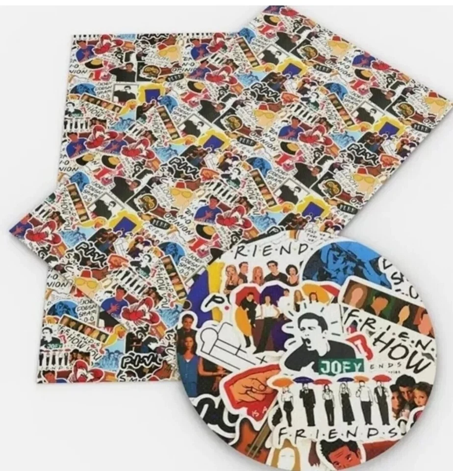 Friends ROLLO DE IMITACIÓN DE CUERO 12" X 55" VENTA AL POR MAYOR TV Show TEXTURA LITCHI Foto 1 de 1