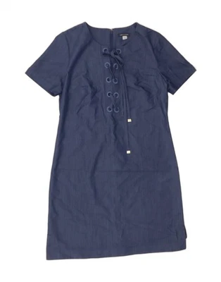 TOMMY HILFIGER Mujer Vestido Vaina EE. UU. 10 Grande Azul Marino Poliéster AA12 Foto 1 de 3