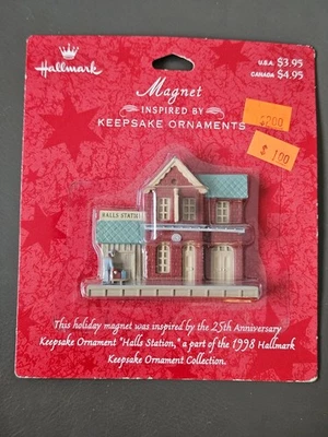 Imán adorno de recuerdo Hallmark inspirado en la estación Halls - Leer descripción Foto 1 de 4