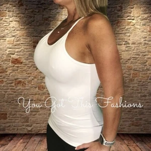 SALE! NEW HIGH QUALITY Must Have Sexy Simple White Tank, Sports Bra , Workout - Picture 1 of 2