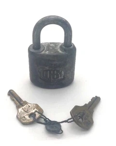 Candado Vintage Cerradura CORBIN con Llaves Acero Resistente Endurecido - Llave HECHA EN EE. UU. 54 - Imagen 1 de 4