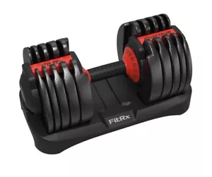 Adjustable Dumbbell 5-52.5lbs Weight Black, Single - Picture 1 of 8