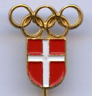 Denmark Danish Olympic Games NOC Badge Pin Nice Grade !!! 