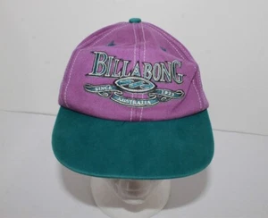 Vintage Billabong Baseball Cap Size OSFM Unisex Purple & Green Style 953091B - Picture 1 of 12
