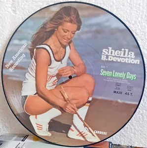 SHEILA B.DEVOTION Seven Lonely Days French 12inch Maxi Picture Disc - Picture 1 of 2