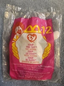 Beanie Babies McDonalds 1999 Chip the Cat Teenie Beanie Plush #12 - Picture 1 of 2