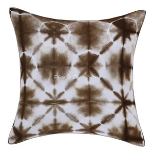 Shibori Cushion Cover Modern Tie Dye Sofa Cover Decorative Bohemian Home Decor - Picture 1 of 6