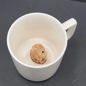 Taza de café vintage para perro Peek a Boo dentro figura animal - Imagen 1 de 10