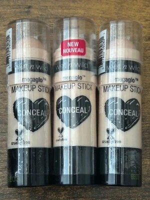 Wet n Wild MegaGlo Makeup Stick Concealer 808 Nude for Thought - 3 Pack - Image 1 of 3