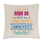 This Is What An Awesome Analyst Looks Like Cushion Cover Pillow - Funny