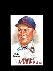 Bob Lemon Hand Signed Perez Steele Postcard Autograph - Picture 1 of 2