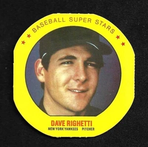 1987 MSA Baseball Super Stars Disc #20 Dave Righetti New York Yankees - Bild 1 von 3