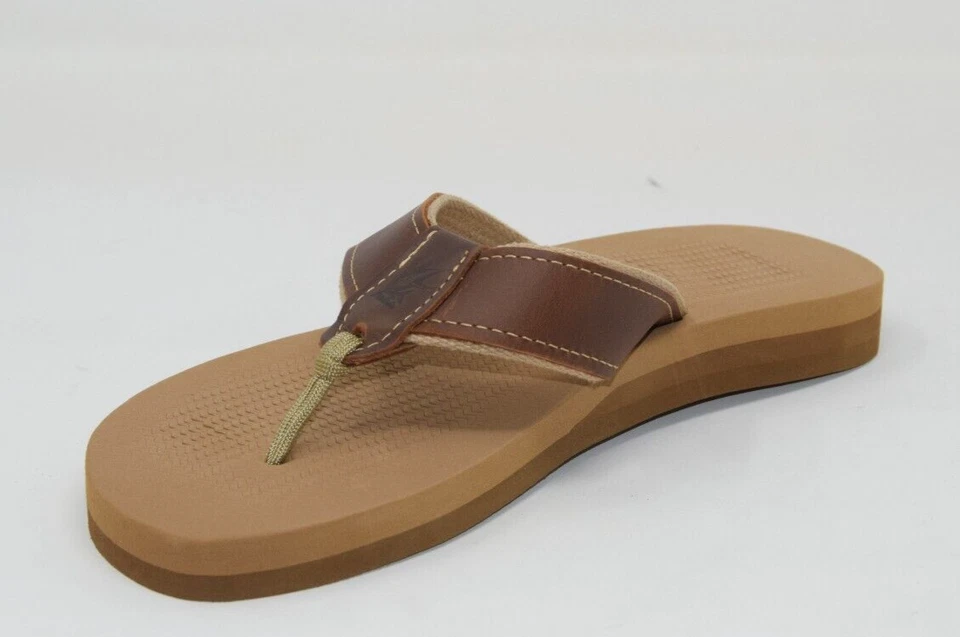 Chanclas clásicas originales OCEAN RIDER para hombre NUEVAS hechas en EE. UU. cuero Foto 1 de 4