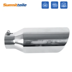 3" Entrada 5" Salida 12" Longitud Diesel Punta de Escape Acero Inoxidable Perno Nuevo - Imagen 1 de 13