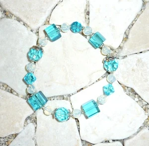 ★ Hágalo usted mismo ★ Pulsera ★ azul agua ★ - Imagen 1 de 1