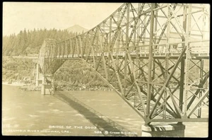 FOTO POSTAL REAL - PUENTE DE LOS DIOSES, OREGON - Imagen 1 de 1