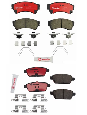 前部 + 后部 x2 布雷博盘式制动垫套件适用于福特林肯马自达 Mercury — 第 1/4 张图片