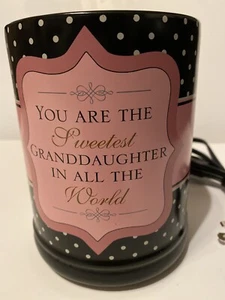 Elanze Designs The Sweetest Granddaughter Stoneware Electric Large Jar Candle - Picture 1 of 6