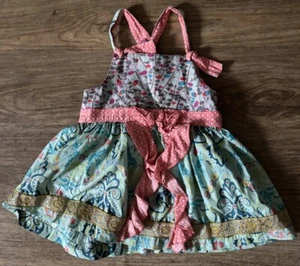 Matilda Jane Friends Forever Vanessa Knot Top Dress Shirt Sleeveless Size 4 - Picture 1 of 5
