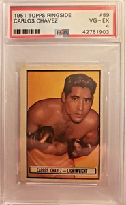 1951 TOPPS RINGSIDE #89 CARLOS CHAVEZ - PSA 4 VG-EX - SHORT PRINT - Picture 1 of 2