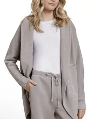 Cardigã feminino Barefoot Dream Malibu Collection Terry Circle tamanho 8-10 - Imagem 1 de 4