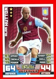 PREMIER LEAGUE 2014-15 -Trading Card TOPPS- n. 25 - HUTTON - ASTON VILLA - Picture 1 of 2