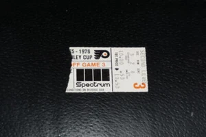 1975 1976 MAPLE LEAFS AT FLYERS STANLEY CUP PLAYOFFS TICKET STUB LEACH 2 GOALS - Picture 1 of 2