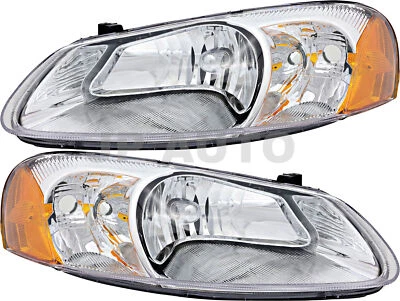 For 01-03 Chrysler Sebring Sedan/Convertible Headlight Halogen Set Pair - Image 1 of 4