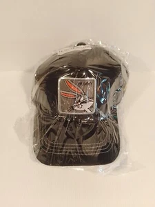 Bugs Bunny Looney Tunes Black Mesh Snapback Cap Hat Osfm Adult New - Picture 1 of 4