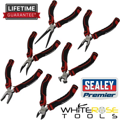 Sealey Mini Pliers Set 6pc Premier Plier Cutting Hand Tool - Image 1 of 4