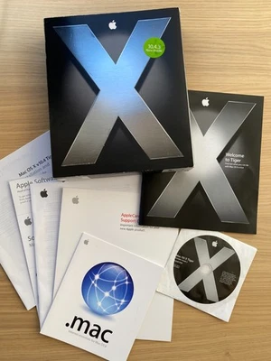 Apple Mac OS X Tiger 10.4.3 MA190Z/A Retail Boxed Set – Complete – Rare - Image 1 of 4