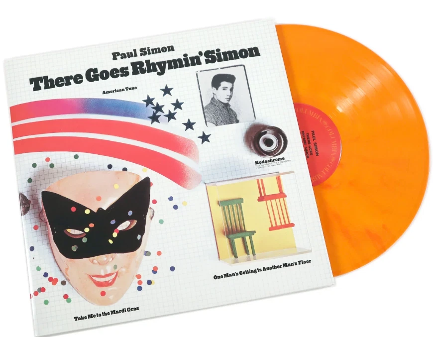 Paul Simon Vinyl, There Goes Rhymin' Simon Record, Orange LP - Image 1 of 1