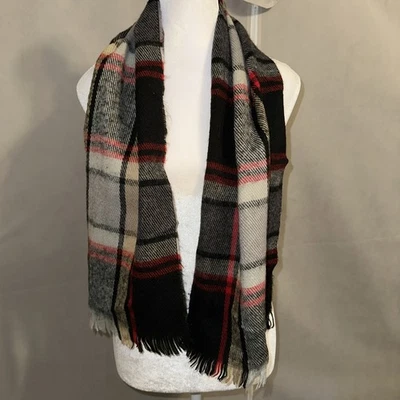 Bufanda Vintage 100% Cachemira Hecha en Inglaterra Unisex Cálida y Acogedora Foto 1 de 4