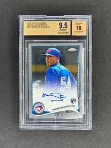 2014 Topps Chrome Marcus Stroman #MST Rookie Auto BGS 9.5 10 Gem Mint RC - Picture 1 of 2