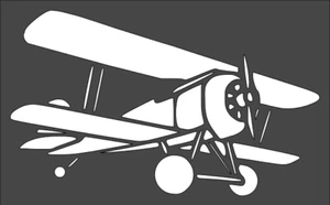 1- 5x8 inch Stencil, (TB-48) Airplane (6mil)***** - Picture 1 of 2