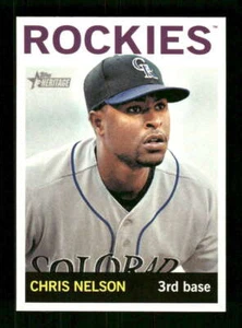 2013 Topps Heritage #91 Chris Nelson NM Near Mint Rockies BXCP23 - Picture 1 of 2