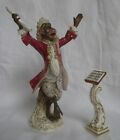 Meissen monkey figurine c.1880 model #1 and #21 - Conductor &amp; music stand