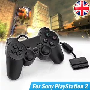 For Sony PS2 Wired Game Controller Game Double vibration Joystick Joypad - Picture 1 of 14