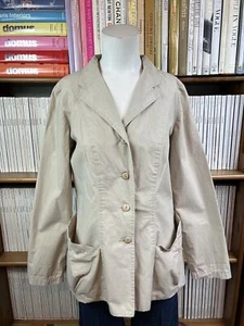 Lilith Paris Ladies 10 12 Jacket Blazer Top Cotton Unstructured Safari Lagenlook - Picture 1 of 15