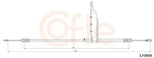 COFLE Handbremsseile hinten rechts für Ford Transit Custom V362 Bus F3 - Bild 1 von 2