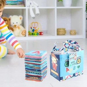 Soft Alphabet Cards Toy Abc Alphabet Cards Early Education Creative Portable - Picture 1 of 7