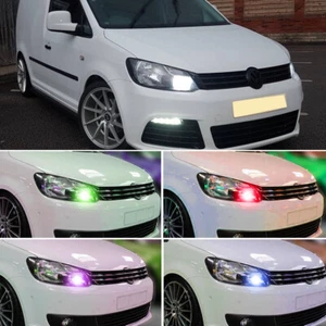 Fit VW Caddy Red White Green 30smd Upgrade Daytime Running Lights DRL Bulbs - Picture 1 of 12